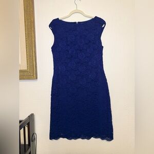 Ralph Lauren Royal Blue Lace Dress size 12